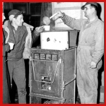 [Photo] The 381st Bomb Group serves home brewed coffee - a cuppa-joe.