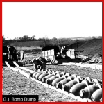 [Photo] Bomb dump at the 381st Bombardment Group.