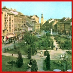 [Photo] A 1966 postcard of a park in Szombathely.