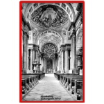 [Photo] Pre-World War 2 picture postcard of the interior of the Szombathely Cathedral in Hungary.