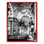 [Photo] Pre-World War 2 picture postcard of the interior of the Szombathely Cathedral in Hungary.