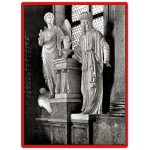 [Photo] Pre-World War 2 photo of statuary in Szombathely Cathedral.