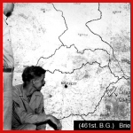 [Photo] A 461st BG briefing wall map.