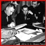 [Photo] 461st Bomb Group plans their next mission.