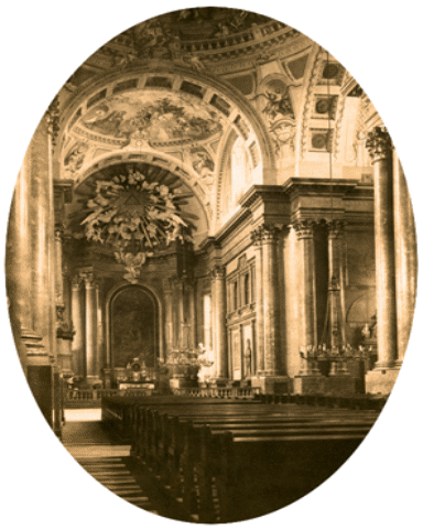 Image of interior of the church